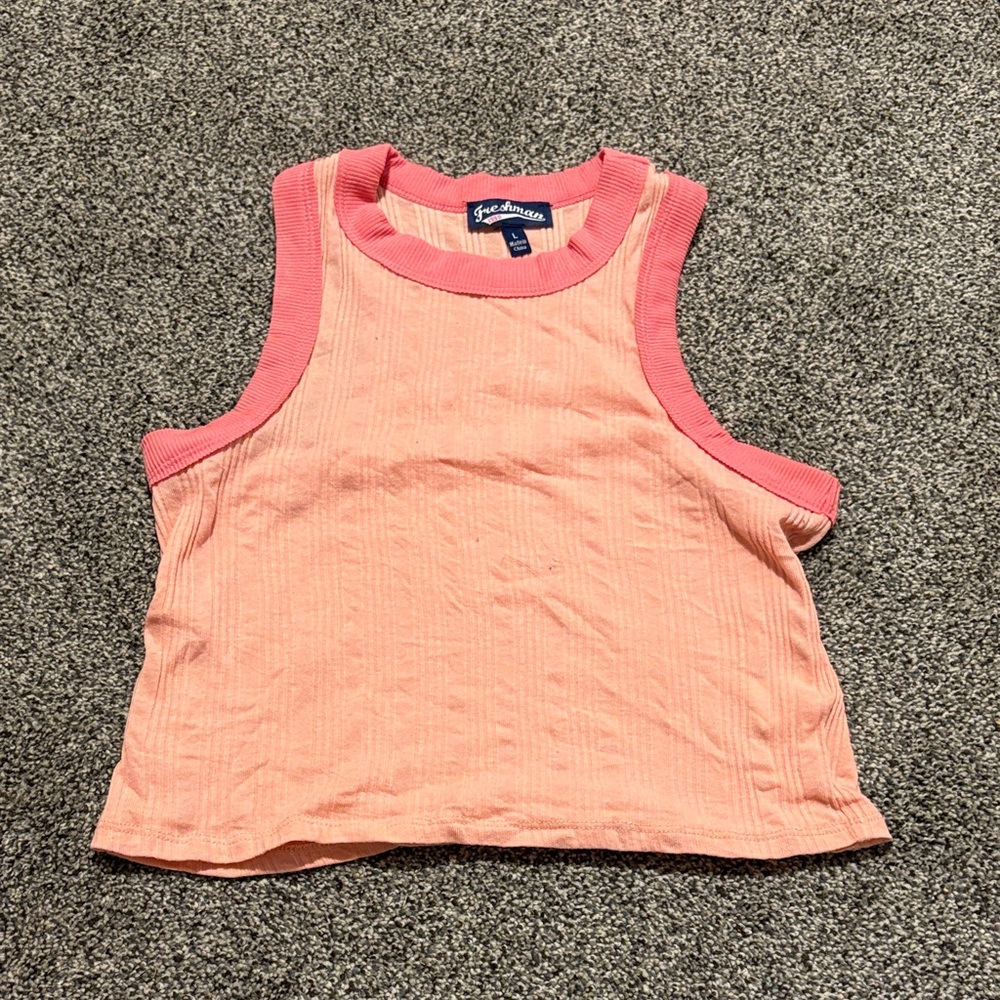 J. Crew Freshman Coral and Peach Top